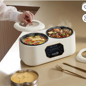 🍲Ahorra Tiempo y Cocina Como un Chef 👨‍🍳 con Esta Olla Eléctrica🔥C/L 1.9 litros ideal para 1 a 2 personas