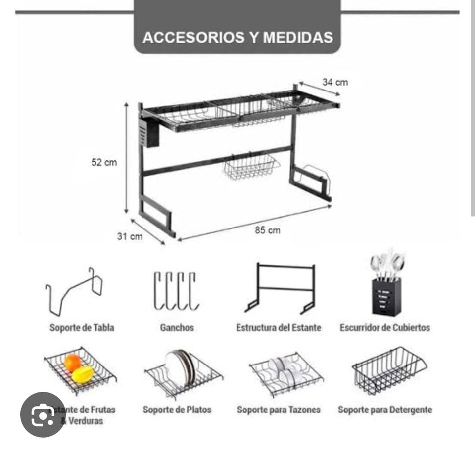 🔥Escurridor y Organizador de Cocina🍽️